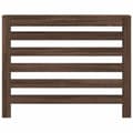 Miniatyrbilde 4 av 10: vidaXL Radiatordeksel brun eik 104x20x82 cm konstruert tre