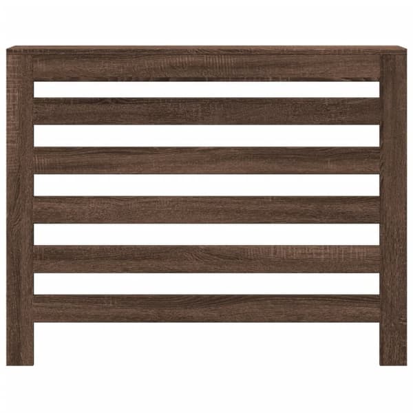 vidaXL Radiatordeksel brun eik 104x20x82 cm konstruert tre