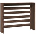 Miniatyrbilde 6 av 10: vidaXL Radiatordeksel brun eik 104x20x82 cm konstruert tre