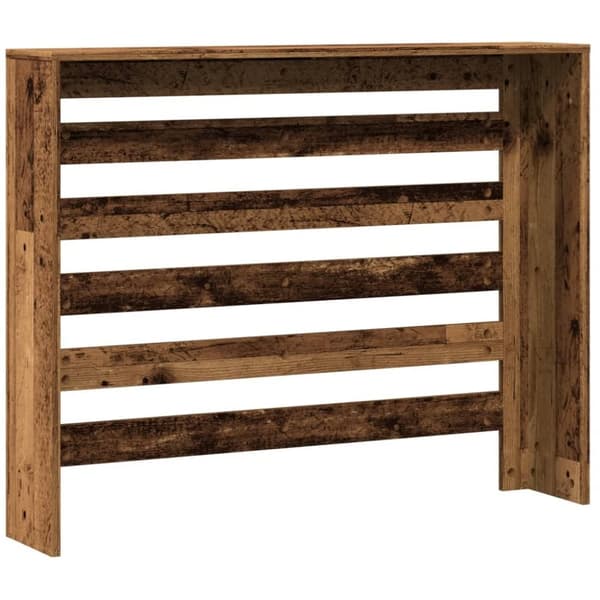 vidaXL Radiatordeksel gammelt tre 104x20x82 cm konstruert tre