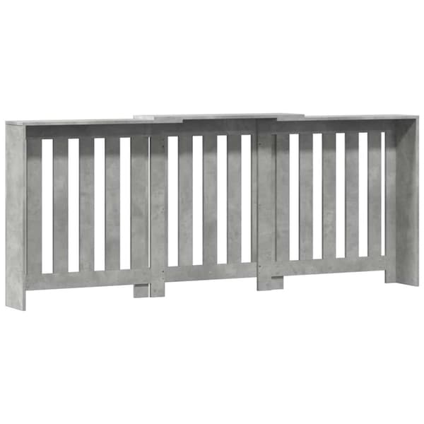 vidaXL radiatorskjuler 205x21,5x83,5 cm konstrueret træ betongrå