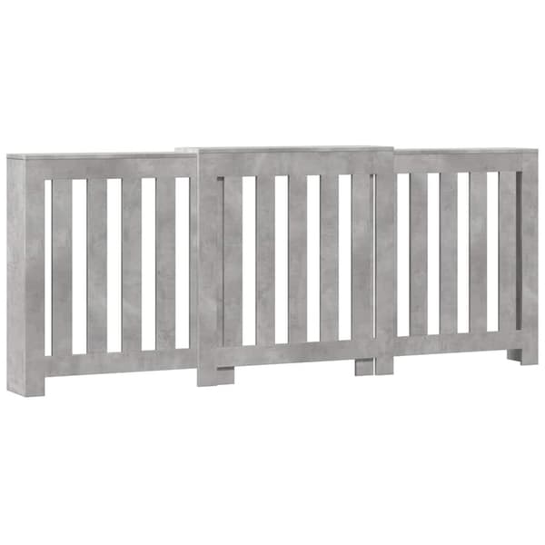 vidaXL radiatorskjuler 205x21,5x83,5 cm konstrueret træ betongrå