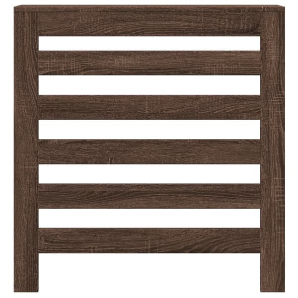 vidaXL radiatorskjuler 78x20x82 cm konstrueret træ brun egetræsfarvet