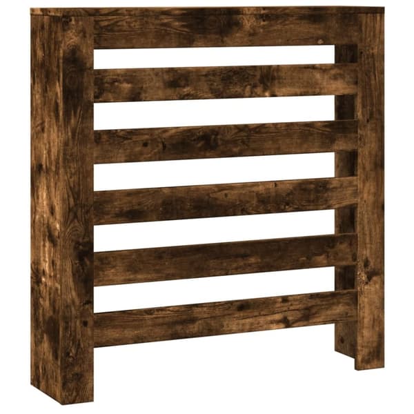 vidaXL radiatorskjuler 78x20x82 cm konstrueret træ røget egetræsfarve