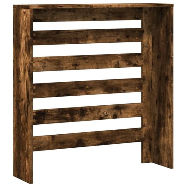 vidaXL radiatorskjuler 78x20x82 cm konstrueret træ røget egetræsfarve