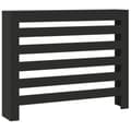 Miniatyrbillede 3 af 10: vidaXL radiatorskjuler 104x20x82 cm konstrueret træ sort