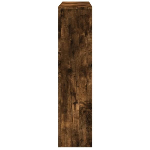 radiatorskjuler 149x20x82 cm konstrueret træ røget egetræsfarve