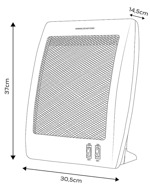Kvarts infrarød varmelegeme 400W/800W
