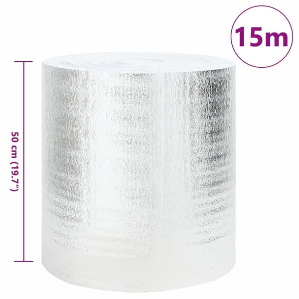 vidaXL Radiatorvarmereflektor 0,5x15 m