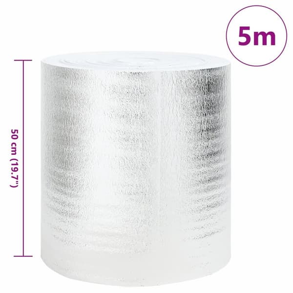vidaXL Radiator Varme Reflektor 0,5x5 m