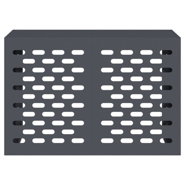 vidaXL Ilmastointilaitteen suojus Antrasiitti 90x40x60 cm Teräs