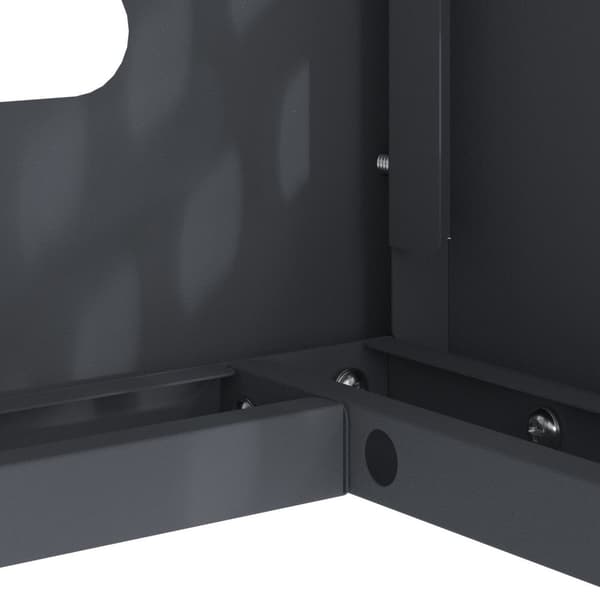 vidaXL Ilmastointilaitteen suojus Antrasiitti 90x40x60 cm Teräs