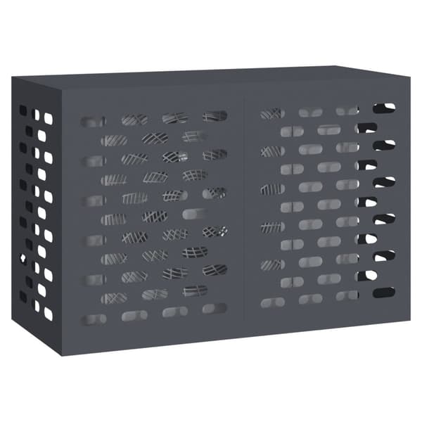 vidaXL Antracit Stål 90 x 40 x 60 cm Hållbar Luftkonditioneringsskydd