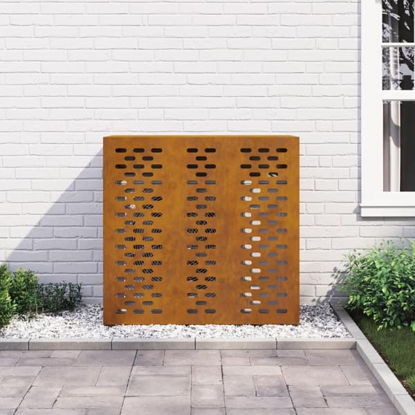 vidaXL Air Conditioner Deksel 110x50x105 cm Forvitret Stål