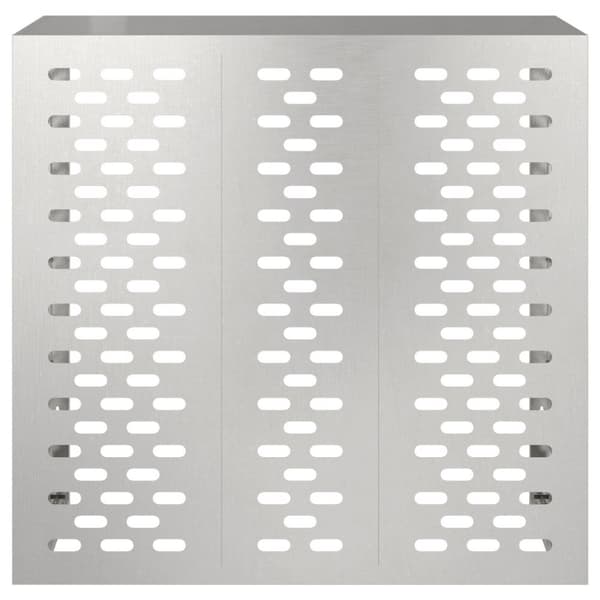 vidaXL Ilmastointikoppa 110x50x105 cm Ruostumaton teräs