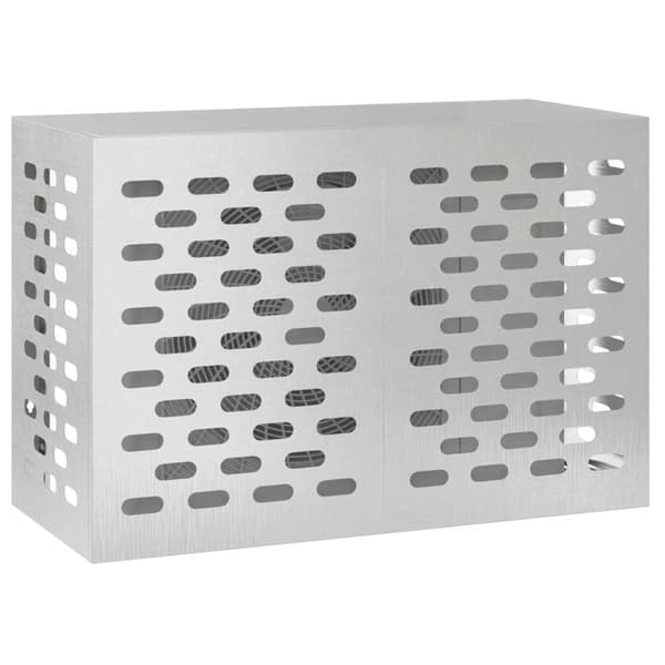 vidaXL Rostfritt stål 90 x 40 x 60 cm Luftkonditioneringsöverdrag