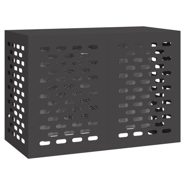 vidaXL Sort Stål 100 x 50 x 70 cm Slidstærk Airconditiondække