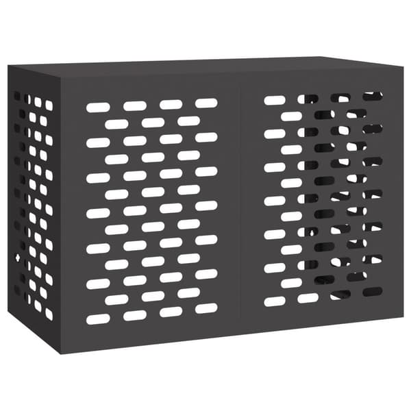 vidaXL Sort Stål 100 x 50 x 70 cm Slidstærk Airconditiondække