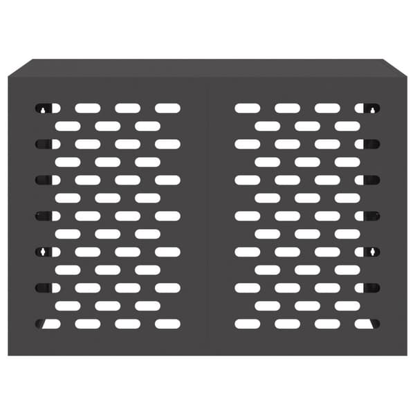 vidaXL Sort Stål 100 x 50 x 70 cm Slidstærk Airconditiondække