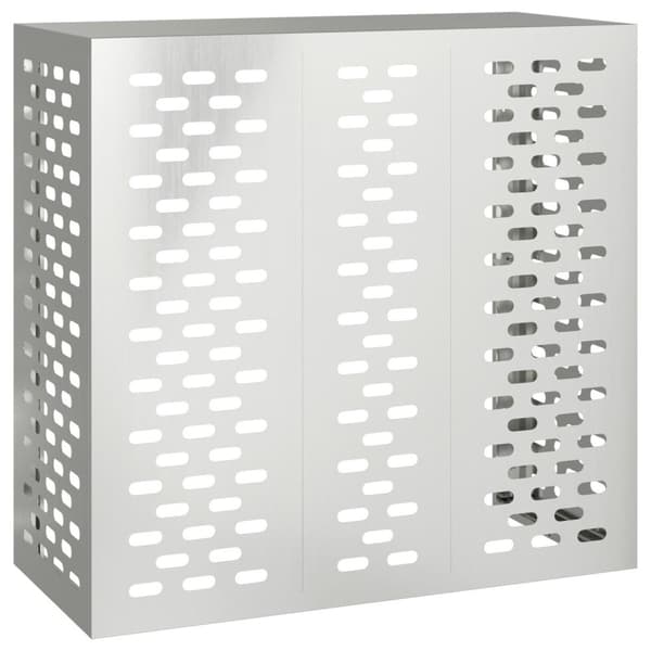 vidaXL Ilmalämpöpumpun kansi 110x50x105 cm Galvanoitu teräs