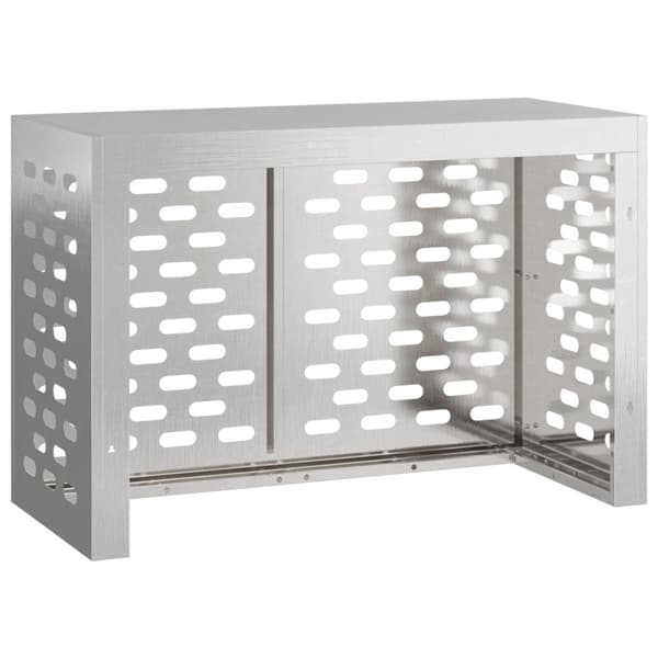 vidaXL Rustfrit stål 90 x 40 x 60 cm Aircondition Cover Rektangulær