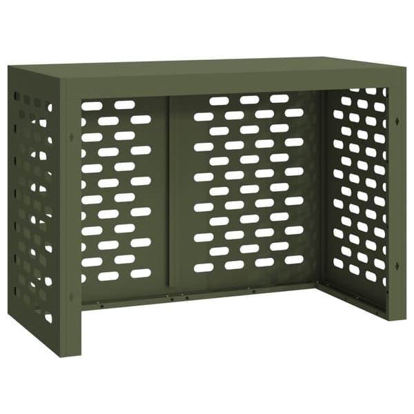 vidaXL Olivgrön Metall 100 x 50 x 70 cm Luftkonditioneringsskydd