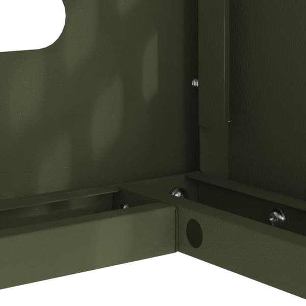 vidaXL Olivgrön Metall 100 x 50 x 70 cm Luftkonditioneringsskydd