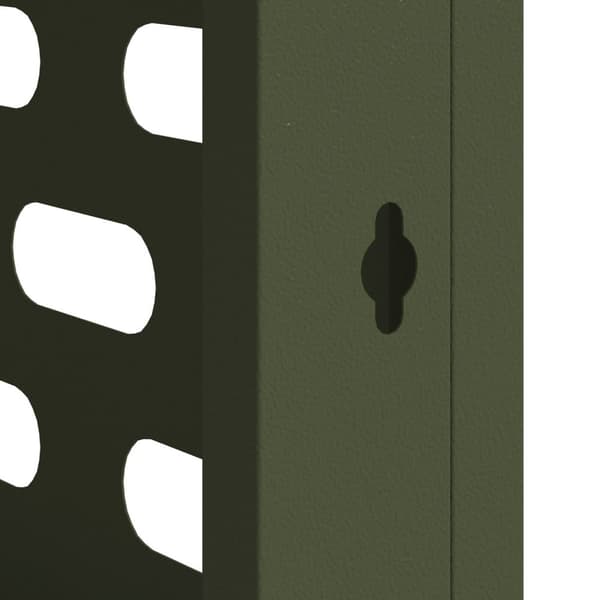 vidaXL Olivgrön Metall 100 x 50 x 70 cm Luftkonditioneringsskydd