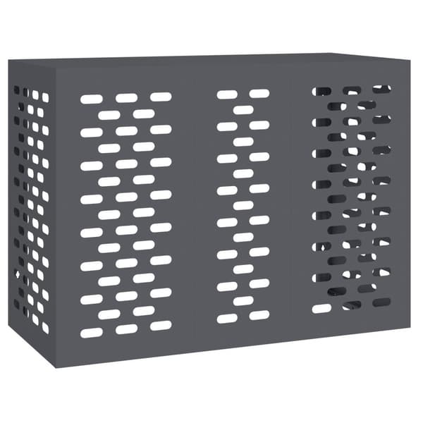 vidaXL Antracit Metal 110 x 50 x 80 cm Radiator Cover Rektangulær