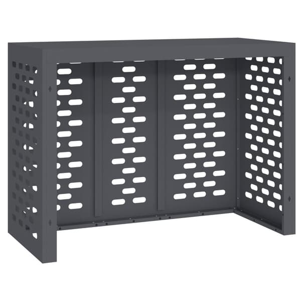 vidaXL Antracit Metal 110 x 50 x 80 cm Radiator Cover Rektangulær