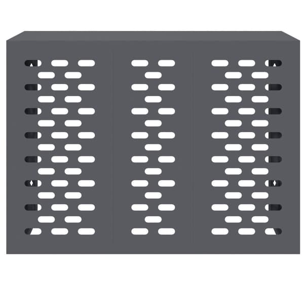 vidaXL Antracit Metal 110 x 50 x 80 cm Radiator Cover Rektangulær
