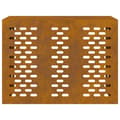 Miniatyrbild 8 av 11: vidaXL Corten stål Väderbeständigt stål 110 x 50 x 80 cm Hållbar