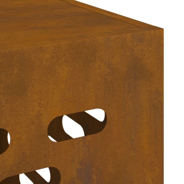 vidaXL Corten stål Väderbeständigt stål 110 x 50 x 80 cm Hållbar