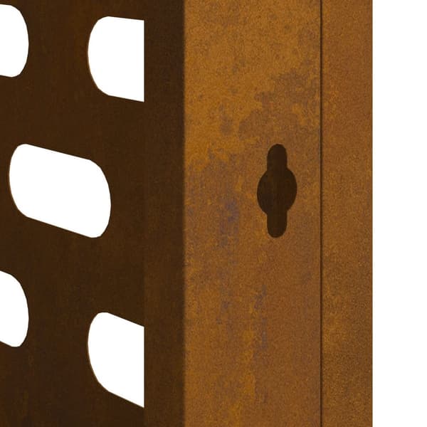 vidaXL Corten stål Väderbeständigt stål 110 x 50 x 80 cm Hållbar