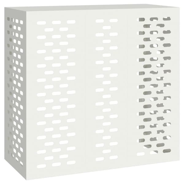 vidaXL Vit Plast 110 x 50 x 105 cm Luftkonditioneringsskydd