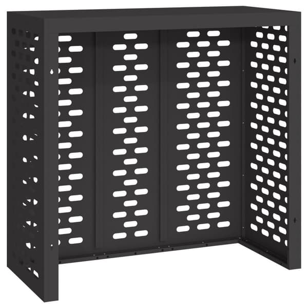 vidaXL Svart Metall 110 x 50 x 105 cm Hållbar AC-överdrag