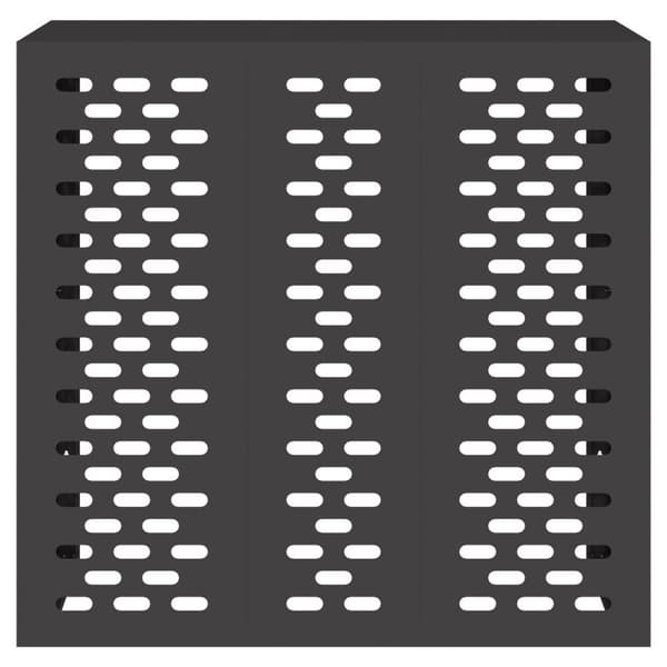 vidaXL Svart Metall 110 x 50 x 105 cm Hållbar AC-överdrag