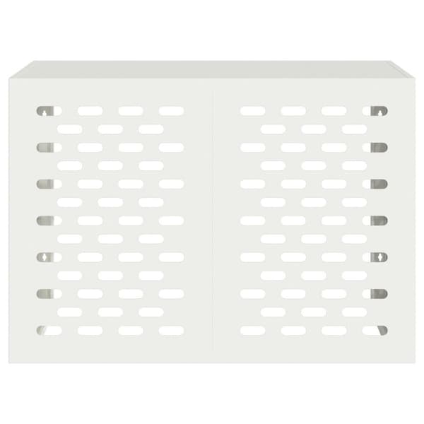 vidaXL Vit Metall 100 x 50 x 70 cm Värmepumpsöverdrag Rektangulärt
