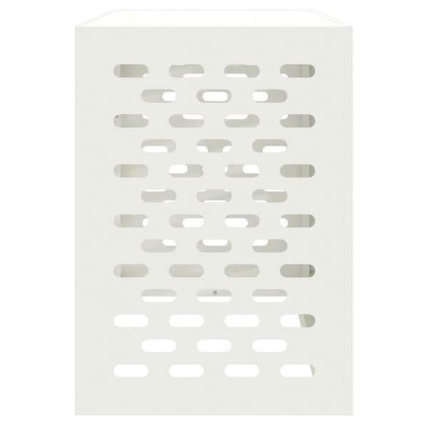 vidaXL Vit Metall 100 x 50 x 70 cm Värmepumpsöverdrag Rektangulärt