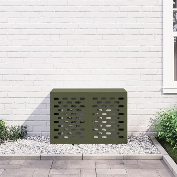 vidaXL Olivgrön Metall 90 x 40 x 60 cm Hållbar