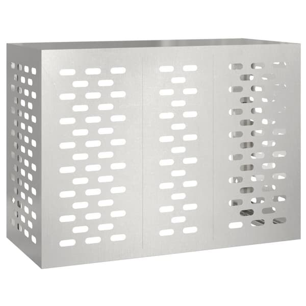 vidaXL Klimaanlegg Deksel 110x50x80 cm Rustfritt Stål