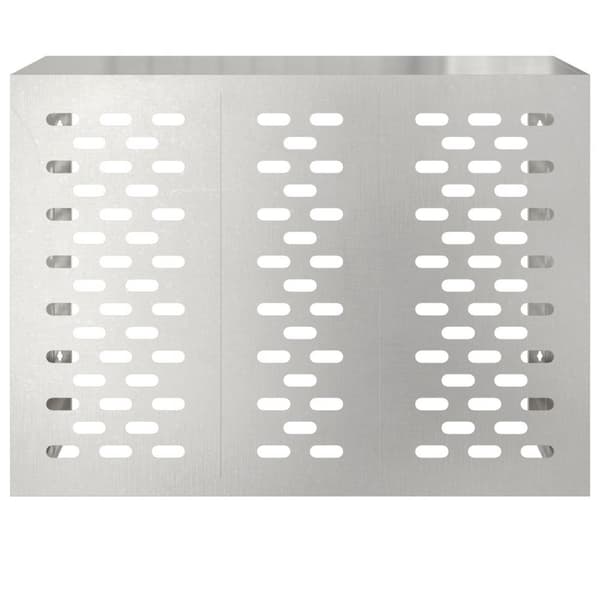 vidaXL Klimaanlegg Deksel 110x50x80 cm Rustfritt Stål