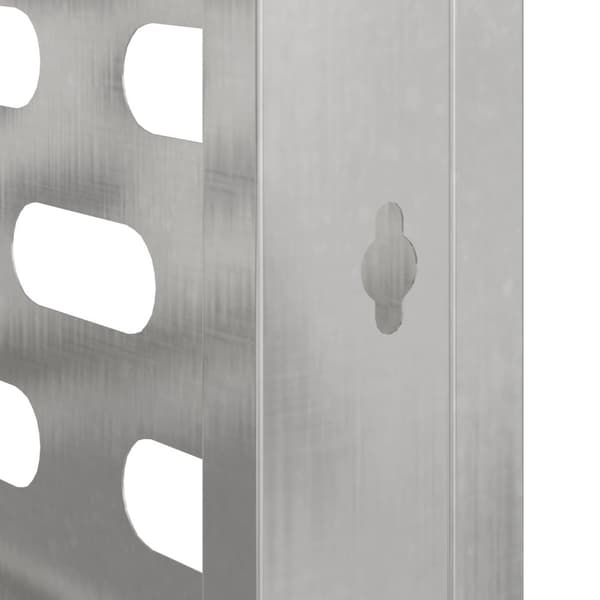 vidaXL Klimaanlegg Deksel 110x50x80 cm Rustfritt Stål