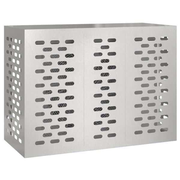 vidaXL Klimaanlegg Deksel 110x50x80 cm Rustfritt Stål