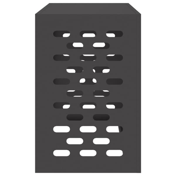 vidaXL Airconditiondeksel svart 90x40x60 cm stål