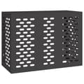 Miniatyrbillede 4 af 11: vidaXL Sort Stål 110 x 50 x 80 cm Airconditioncover Rektangulært