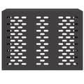 Miniatyrbillede 7 af 11: vidaXL Sort Stål 110 x 50 x 80 cm Airconditioncover Rektangulært