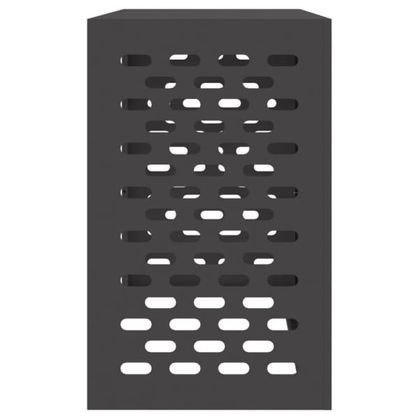 vidaXL Sort Stål 110 x 50 x 80 cm Airconditioncover Rektangulært