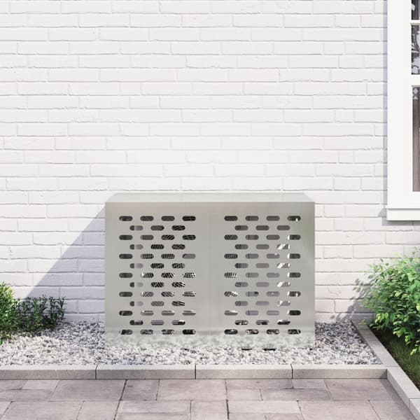 vidaXL Galvaniseret stål 100 x 50 x 70 cm Airco dæksel Rektangulær