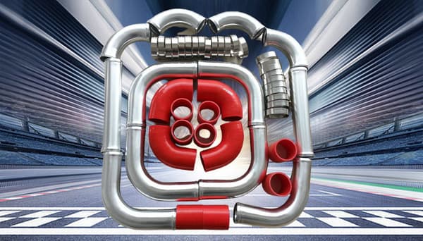 Aluminium Intercooler Turbo Rörkit, 2,25 tum, Hållbar Konstruktion, Universell Passform